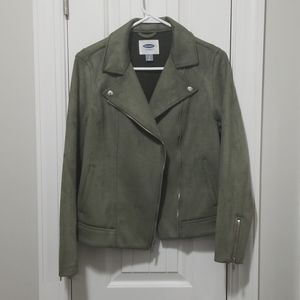 Suede Moto Jacket
